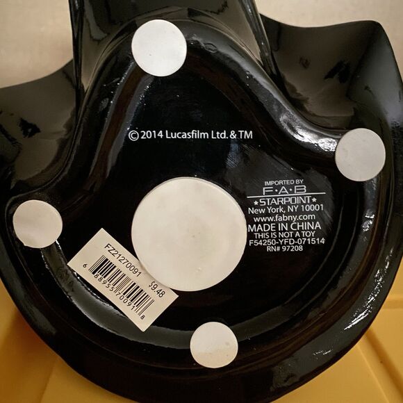 STAR WARS Darth Vader Ceramic Coin Bank Piggy Bank FAB 2014 Lucasfilm LTD - Picture 6 of 9